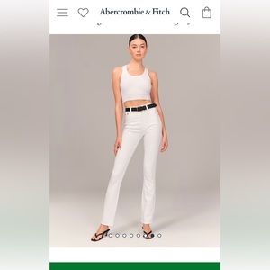 Abercrombie white jeans